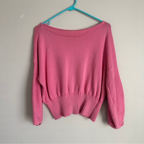 White + Warren Dolman Sleeve Sweater – Size L – Color: Pink - Picture 3 of 6
